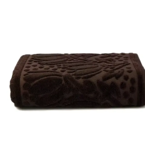 Terry towel Shamrock "Iola" (dark brown), 70x140 cm 94560