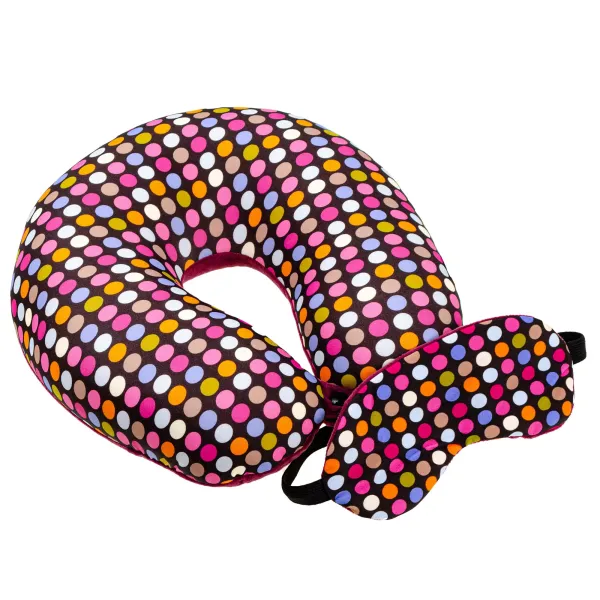 Travel Pillow and Eye Patch Home Line  Confetti 30x30cm 179132