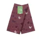 Set of 2 Cotton Canvas Kitchen Towels Walking with Chickens Burgundy 40х60 cm 182685 small