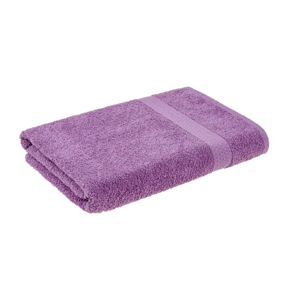 Terry towel with border 70x140 cm (lilac) 174530