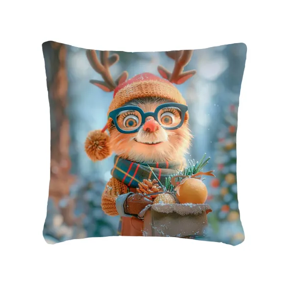 Decorative pillow Home Line Animal with an Orange 45х45 cm 189226