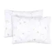 Set of 2 Cotton Pillowcases Home Line Cornflowers Beige White 50x70 191516 small