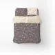 One-and-a-half-bed bedding set Home Line "VOLOSHKI" (dark purple on light/light on small