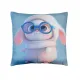 Decorative pillow HomeLine Bunny in glasses 45х45 cm 189212 small