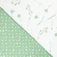 Single Cotton Bedding Set Home Line Cornflowers and Peas Light Green on White 178708 (176) small