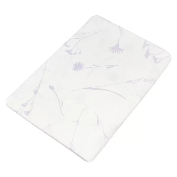 Flat Cotton Bed Sheet Home Line Cornflowers Lavender on White 150x215 cm 165395
