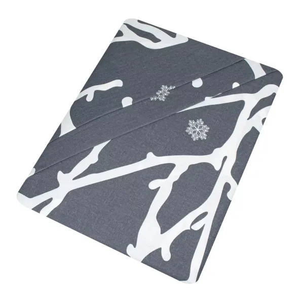 Double Cotton Bedding Set Home Line Grey twig Grey 168137