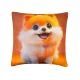 Decorative pillow Home Line Spitz dog 45х45 cm 189241 small