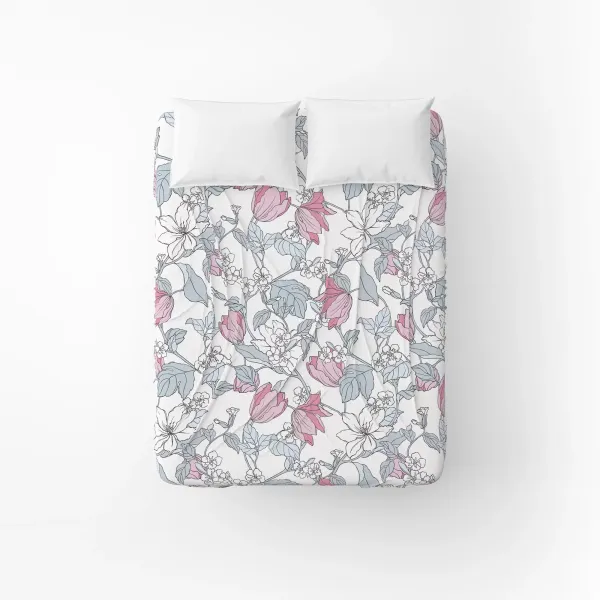 Home Line calico bed sheet "Spring evening" 145x215 cm (gray-pink) 166530