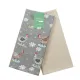 Set of 2 Cotton Canvas Kitchen Towels  Сhicken News Grey, Sandy 40х60 cm 186718 small