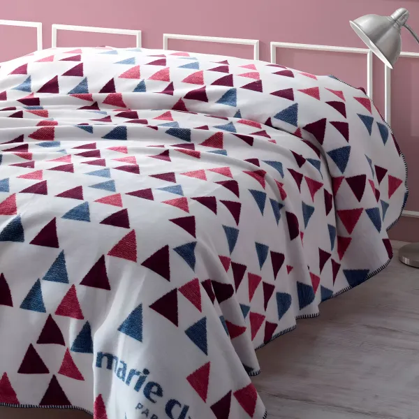 Cotton Flannel Plaid Marie Claire with Cotton Diamonds White 200x220cm 168824