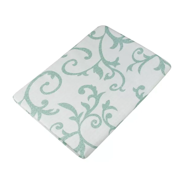 Calico sheet Home Line "Monogram" (green) 150x215cm 165095