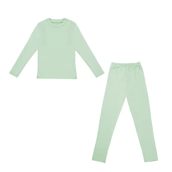 Set of childrens thermal underwear light green 96-104 (3-4 years) 180312