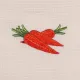 Set of 2 Cotton Waffle Kitchen Towels Carrots with embroidery 45x60 cm 167087 (703) small