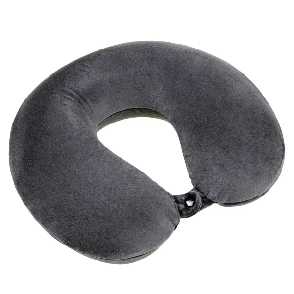 Baguette travel pillow "Memory Velour baguette" Home Line (dark gray) 30x30 cm 179151