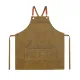 Apron with an adjustable tie Home Line  Canvas Brown  68x80 cm 182782 small