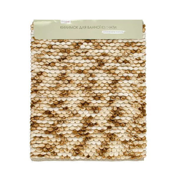 Bathroom rug "Space" (white-brown) 55x65cm 166427