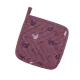 Cotton Canvas Pot Holder Home Line Walking with Chickens Burgundy Fuchsia 20x20cm 182607 small