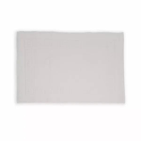 Cotton Terry Towel Bath Mat Home Line Footprints White 50x70 cm 141171