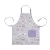 Cotton Canvas Apron with an adjustable tie  Cats in the Kitchen  Lilac 