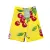 Set of 2 Cotton Waffle Kitchen Towels Home Line Cherries Yellow 45x60 cm  173470