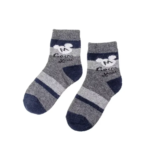 Childrens socks dark gray - blue-gray age 16-18 (5-6 years) 180324