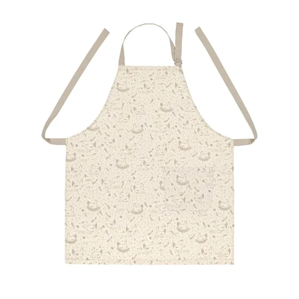 Cotton Canvas Apron with an adjustable tie Hens Beige 182684