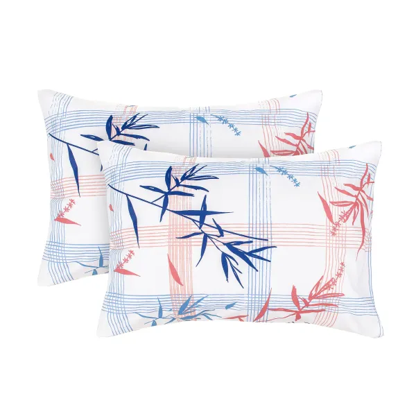 Set of 2 Cotton Pillowcases Home Line Bamboo 50x70 188307