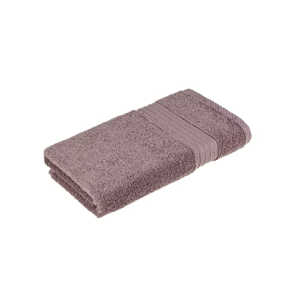 Border terry towel 40x70 cm (dark lilac) 181777