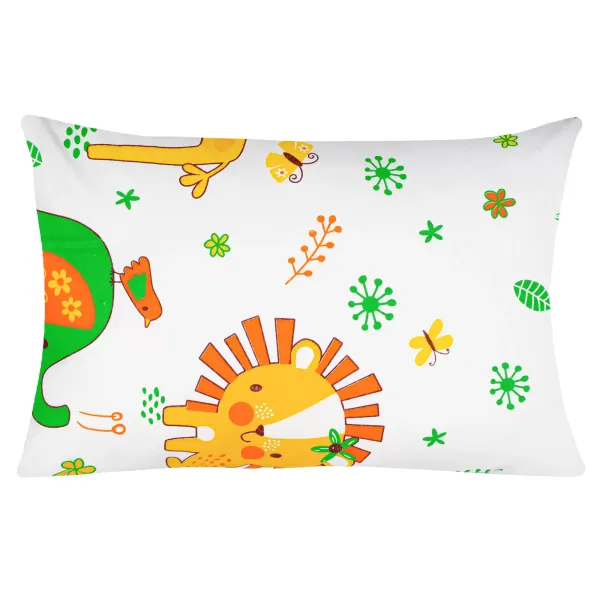 Home Line calico children's pillowcase "Madagascar" (yellow, green) 40x60 cm 163825