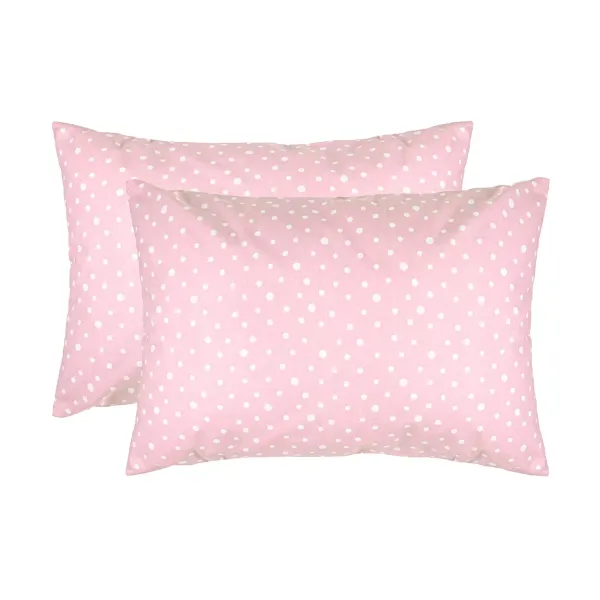 Calico pillowcases (2 pcs.) "Pea" (pink) 50x70 cm 176188