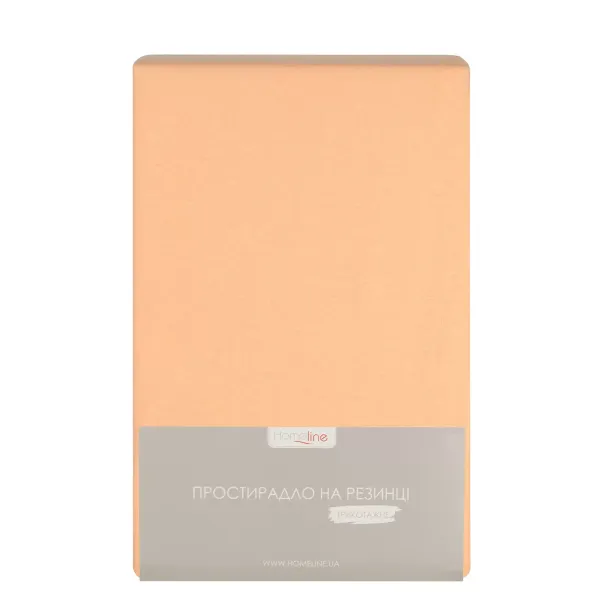 Fitted Cotton Jersey Bed Sheet Peach Pink 90x200cm 162593