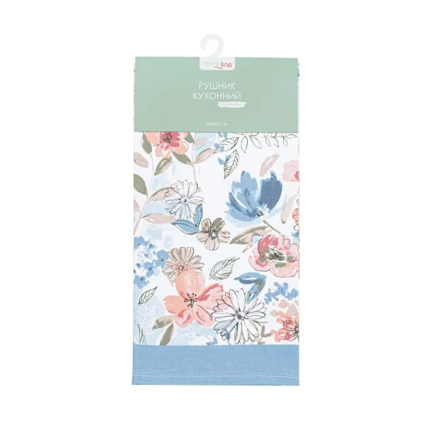 Cotton Canvas Kitchen Towel Flowers 40x60 cm 182813