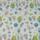 Cotton fabric "Girls and boys" light green 150cm (120 g/m2) 154289 small