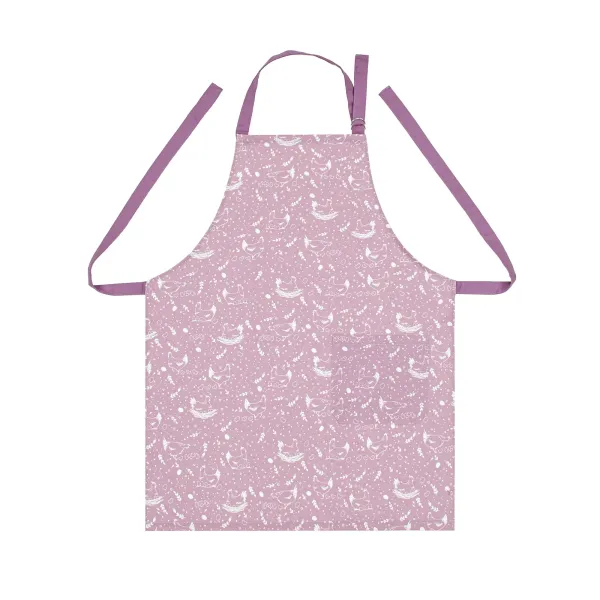 Cotton Canvas Apron with an adjustable tie Hens Lilac 182683