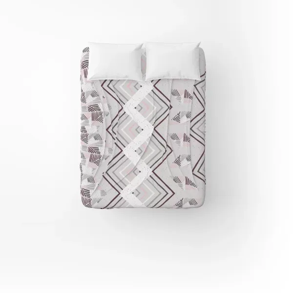 Flat Cotton Bed Sheet Home Line Enchantment 150x215 cm Grey Pink 178721