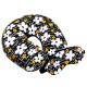 Home Line "Black and White Flowers" travel pillow and eye patch 30x30cm 179135 small