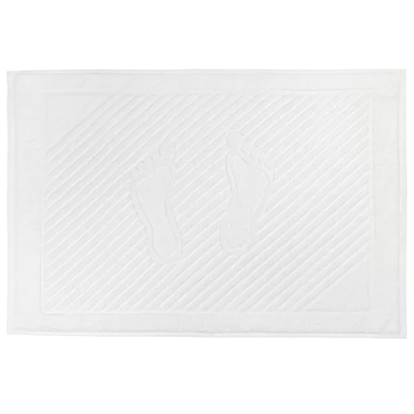 Home Line terry rug "Diagonal" (white) 50x70 cm 165103