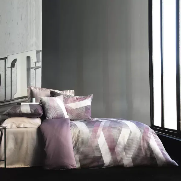 Family Satin Bedding Set Issimo Helix Digital Lilac 175131