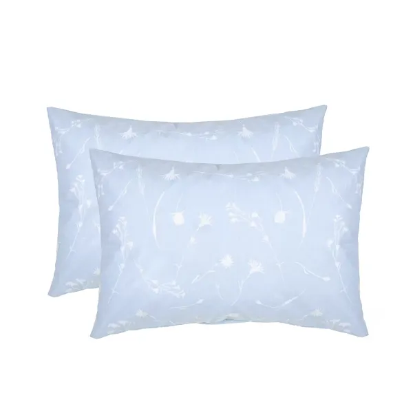 Calico pillowcases (2 pcs.) "Cornflower" (white-blue) 50x70 cm 173299