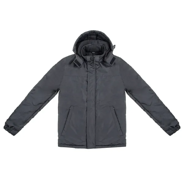 WATER-RESISTANT INSULATED JACKET WITH HOOD  