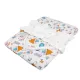 Baby Swaddle Blanket 80x90 cm Green "Lambs" 161764 small