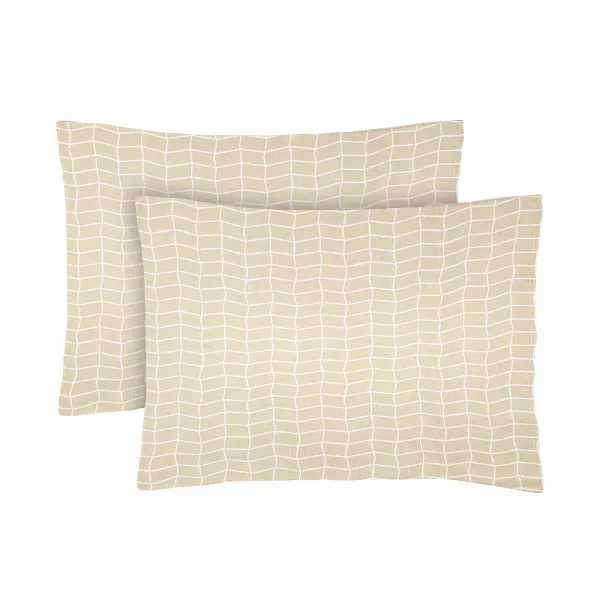 Calico pillowcases (2 pcs.) "Parquet" (powder) 50x70 cm 183252