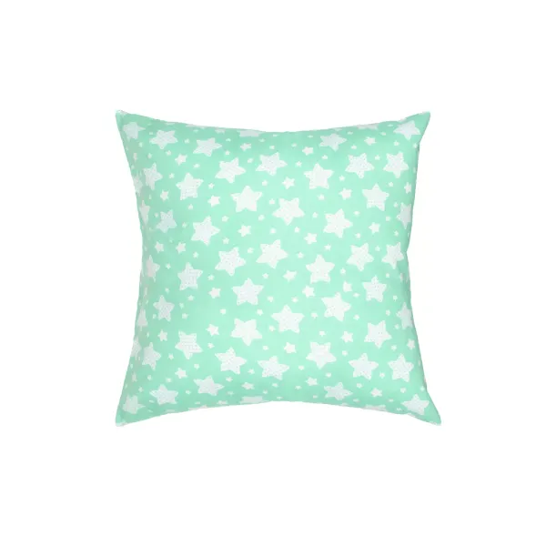 Children's calico pillowcase "Dawn in peas" (turquoise) 60x60cm 169091