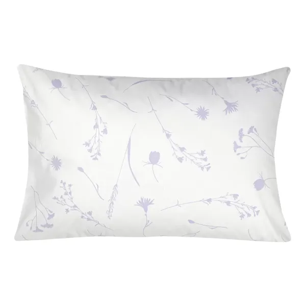 Home Line calico pillowcase "Lavender cornflowers on white" 50x70cm 165093