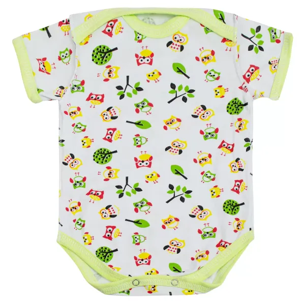 Baby bodysuit with short sleeves size 86 "Little Owls" 155708
