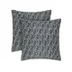 Calico pillowcases (2 pcs.) "Flowering herbs" (graphite) 70x70 cm 183289 small