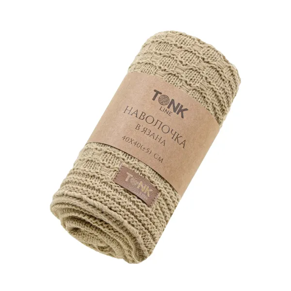 Pillowcase Tonk Line Braids Milky 40x40 cm 193270