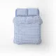 One and a half bedding set Home Line "CAGE" (blue/grey-blue) 1 small