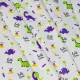 Lilac stuffed "Dinosaurs" green-purple 150cm (120g/m2) 155523 (63) small